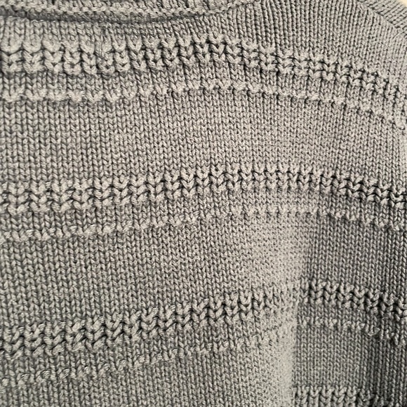 Large Blue Woven Pattern Sweater - Picture 5 of 5